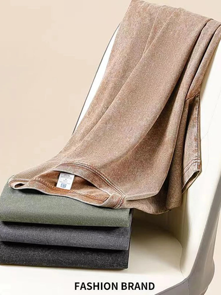 Camisetas Vintage con Lavado Ácido - T-Shirt Hip Hop Retro Punk - Algodón Manga Corta Unisex - Streetwear 2025 Mujer