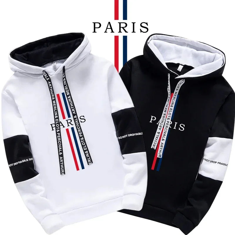 Sudadera con Capucha de Alta Calidad - Hoodie Manga Larga Pullover - Conjunto Deportivo Casual para Hombre - Streetwear Todas las Estaciones