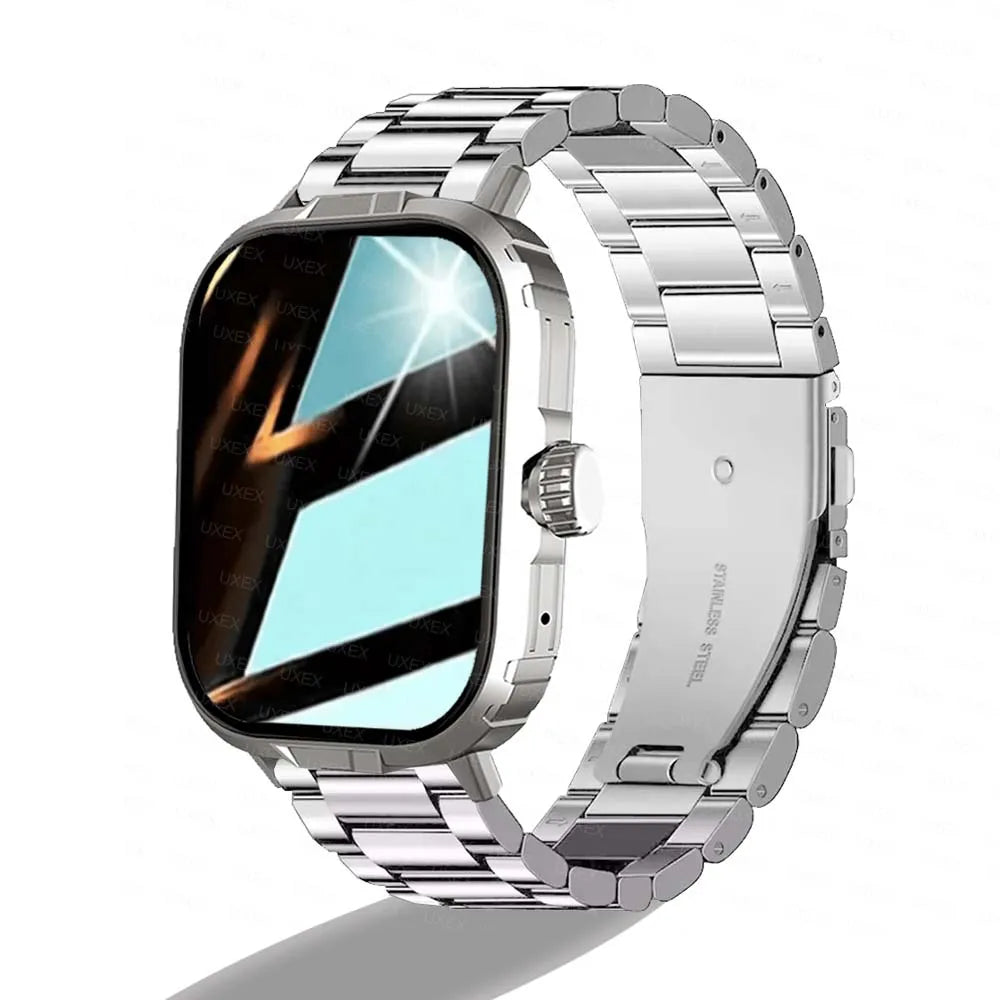 Reloj Inteligente Deportivo 2.01'' Monitor de Salud Resistente al Agua con Llamadas Inalámbricas para Hombre y Mujer