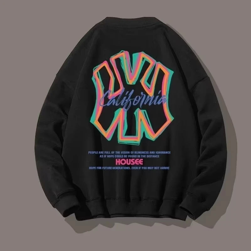 Sudadera Estilo Béisbol Americano - Suéter Casual con Estampado de Marca - Outfit Urbano para Hombre - Streetwear de Tendencia