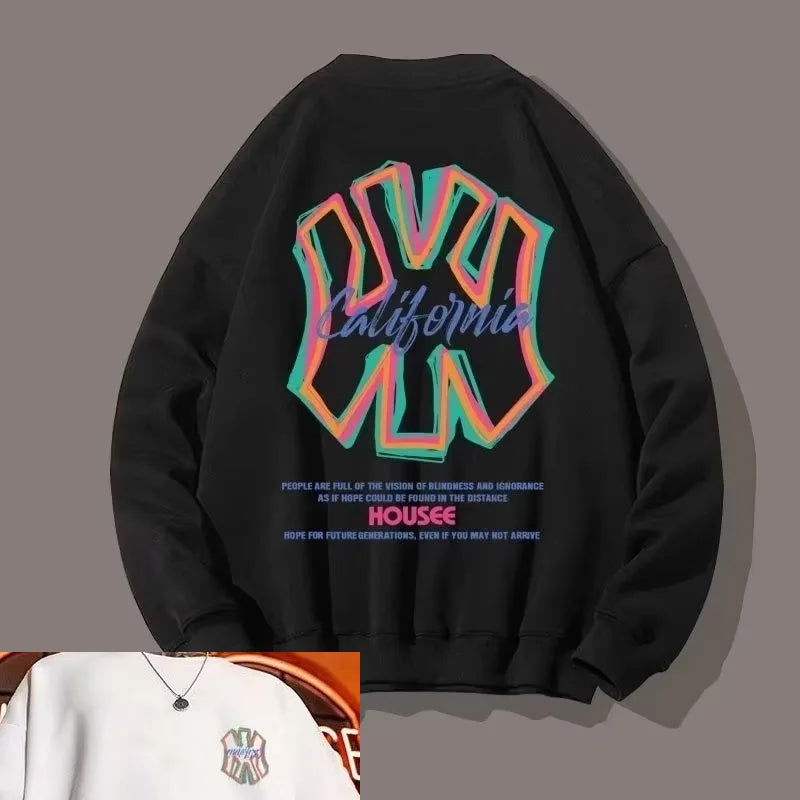 Sudadera Estilo Béisbol Americano - Suéter Casual con Estampado de Marca - Outfit Urbano para Hombre - Streetwear de Tendencia