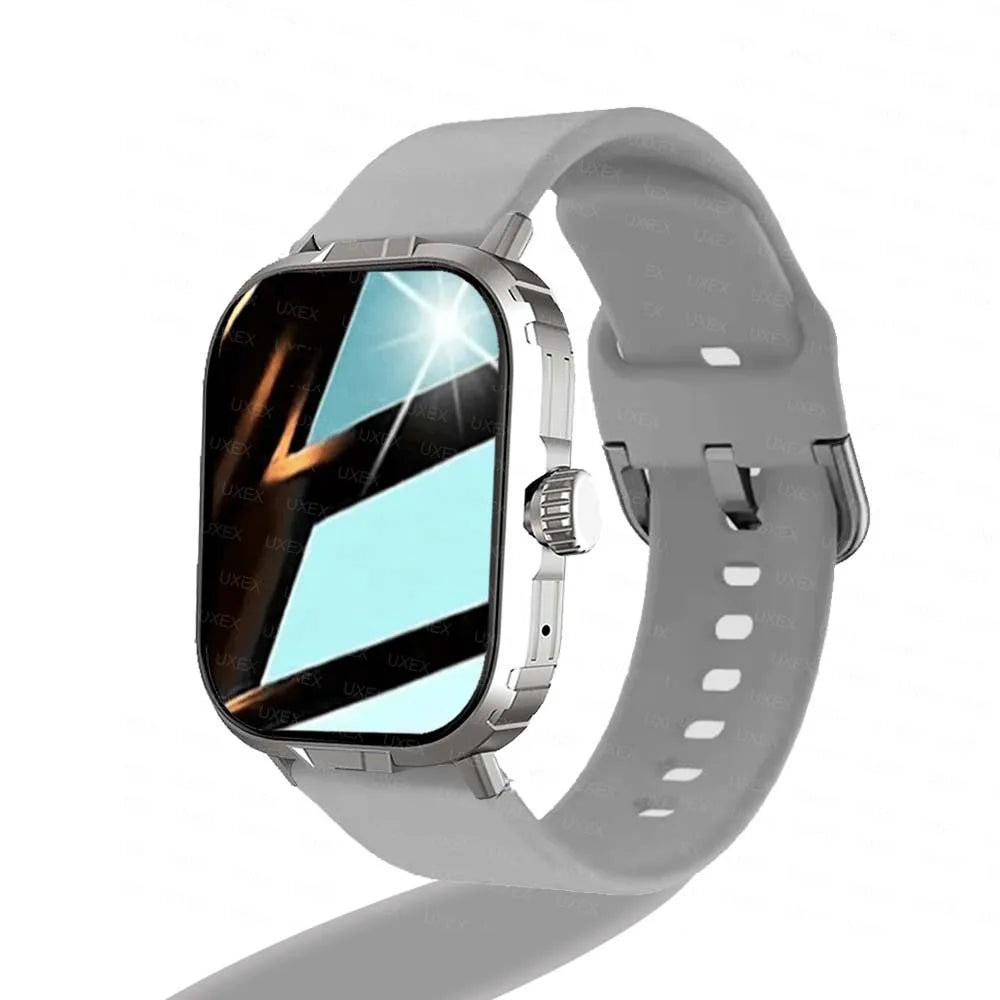 Reloj Inteligente Deportivo 2.01'' Monitor de Salud Resistente al Agua con Llamadas Inalámbricas para Hombre y Mujer