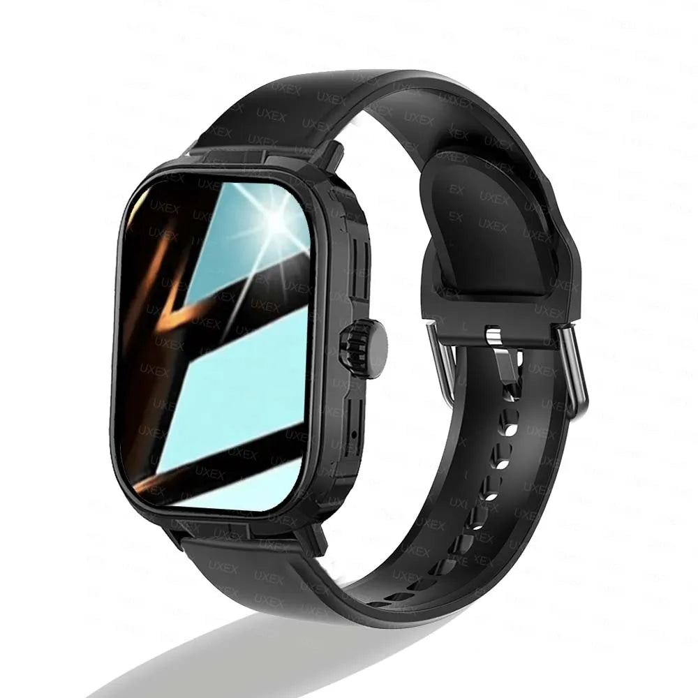 Reloj Inteligente Deportivo 2.01'' Monitor de Salud Resistente al Agua con Llamadas Inalámbricas para Hombre y Mujer