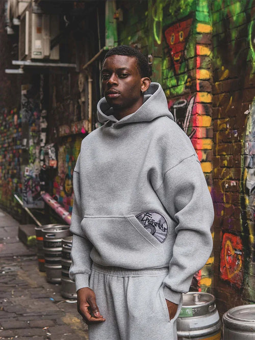 Conjunto Deportivo Retro Y2K Hombre - Sudadera Bordada Harajuku y Pantalón Suelto - Streetwear Hip Hop Casual 2025